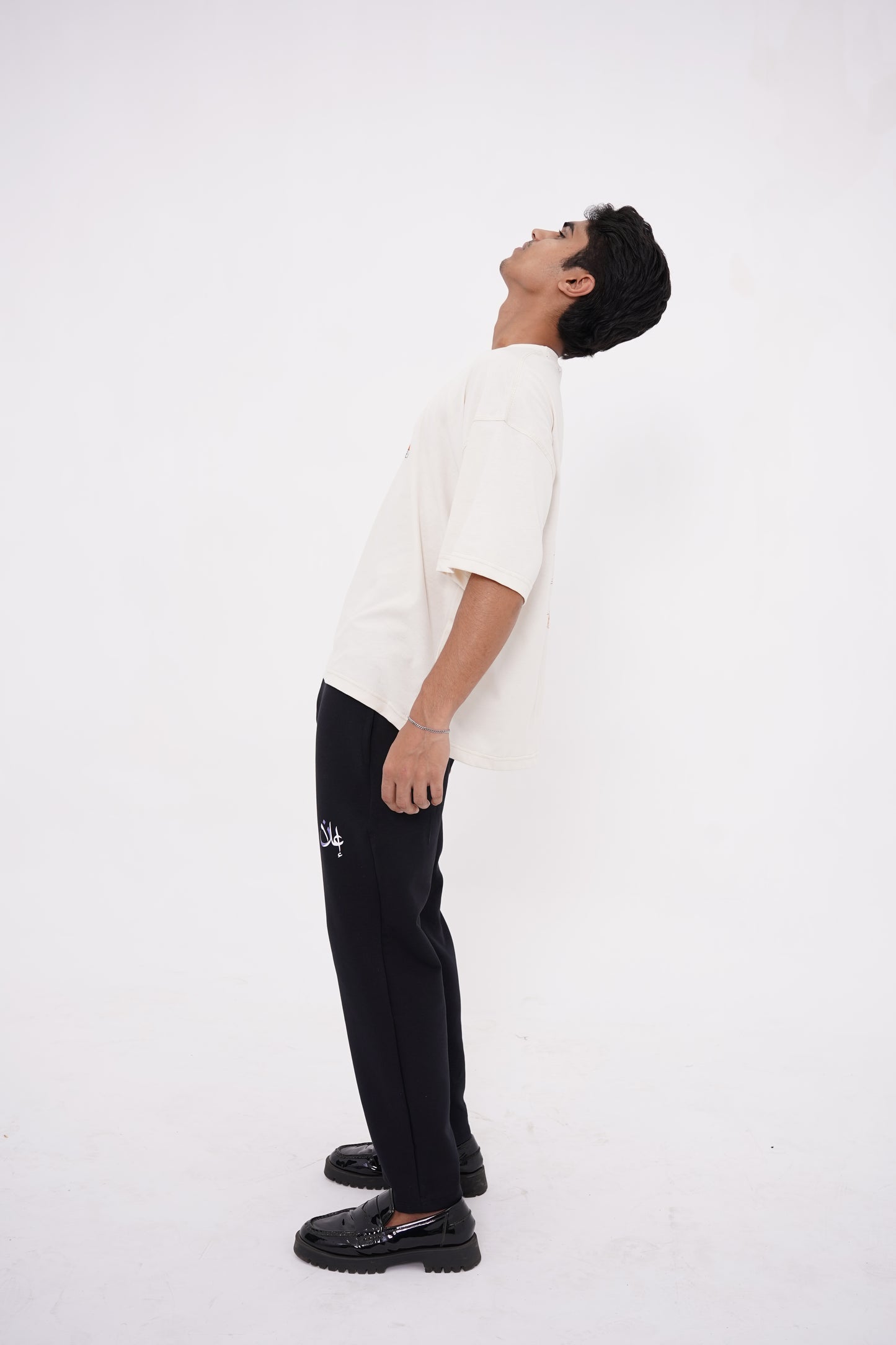 BEIGE DROP SHOULDER T-SHIRT