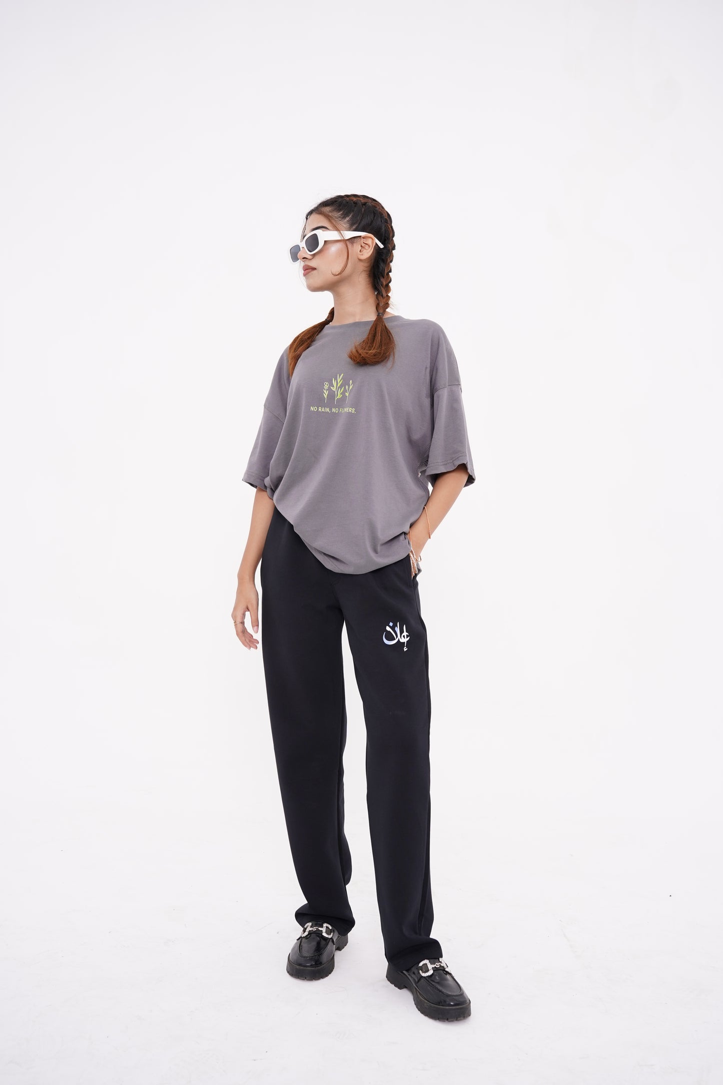 GREY DROP SHOULDER T-SHIRT