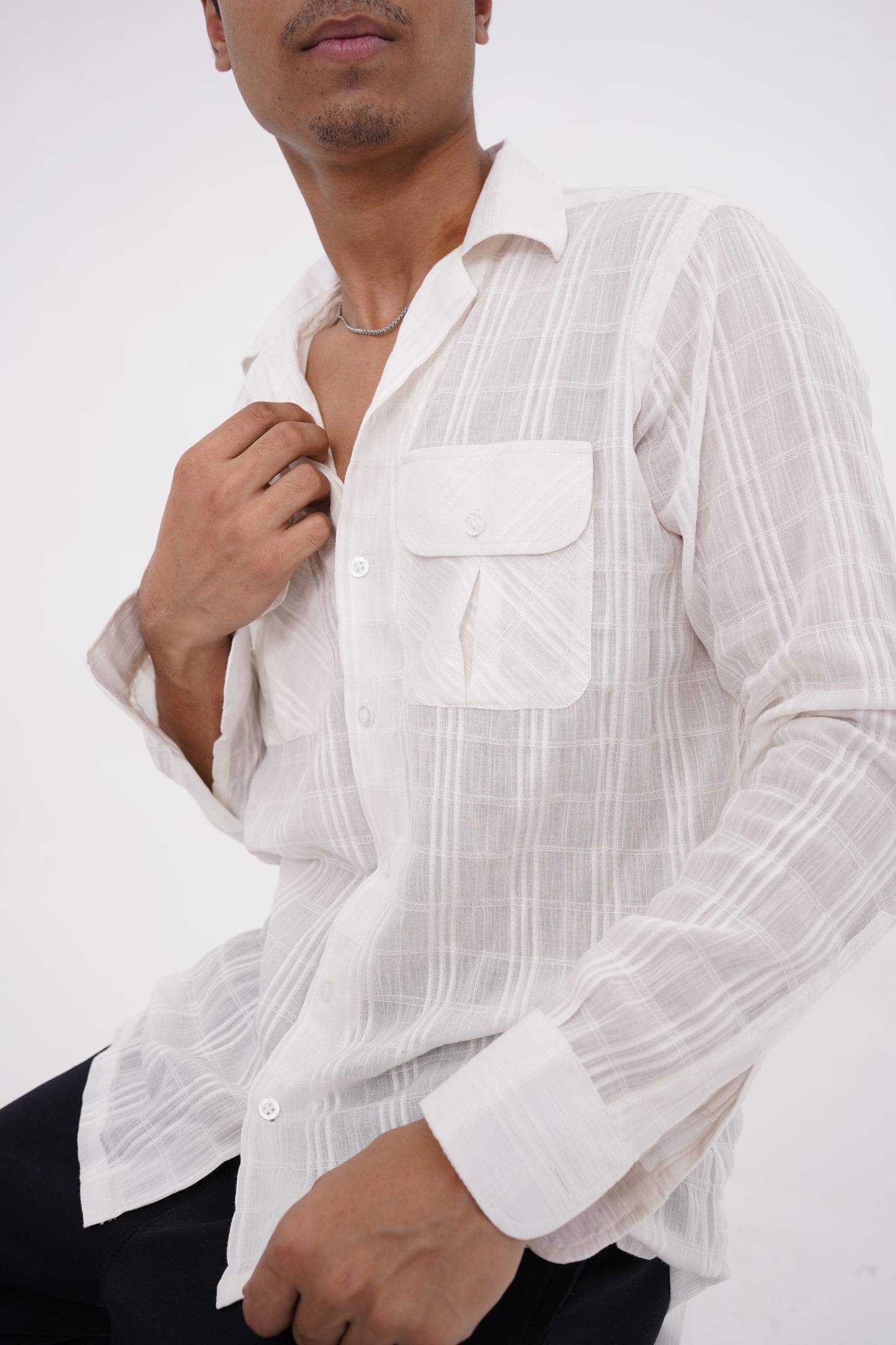 MUSLIN WHITE SHIRT